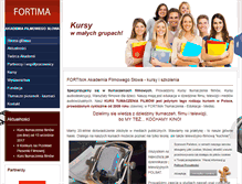 Tablet Screenshot of fortima.pl